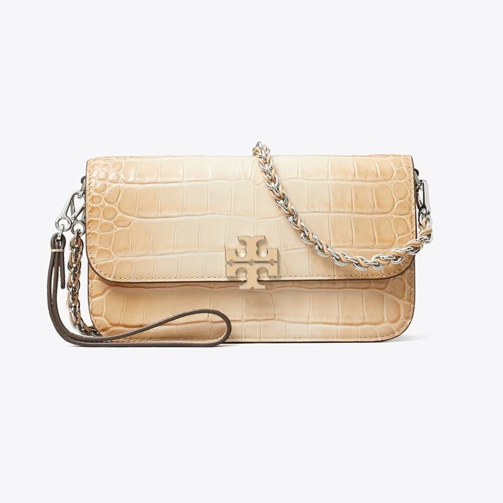 Tory Burch Britten Embossed Degrade Chain Wallet With Wristlet 180089 $485